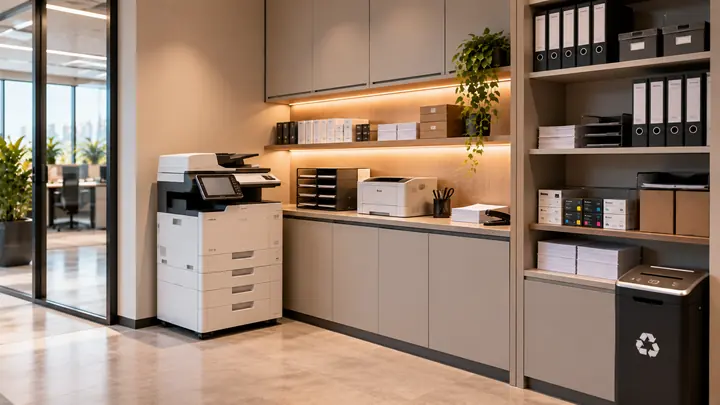 Destek Alanları — print ve copy istasyonu